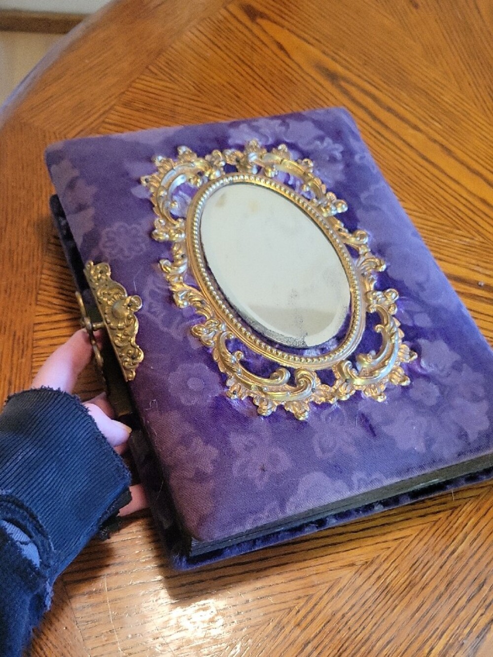 Antique Velvet Parlor Photo Album~ Velvet~ 46  Photos - Picture 12 of 12